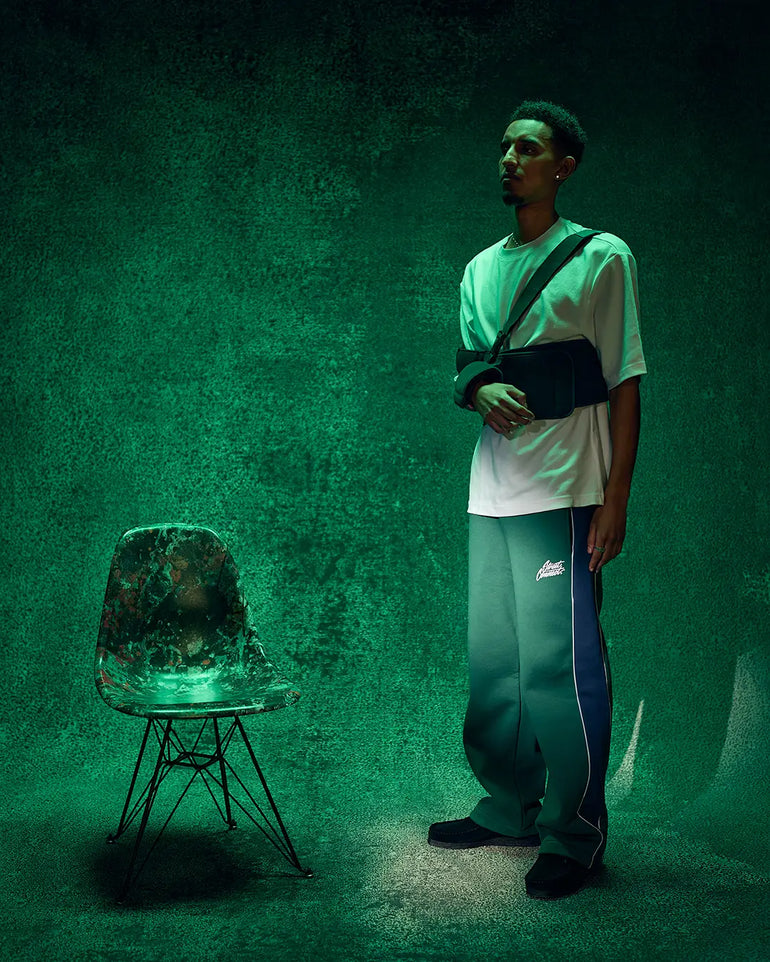 ICON BLOCK WIDE JOGGER GREEN