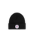 CIRCLE PATCH CUFF BEANIE BLACK swatch