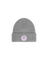 CIRCLE PATCH CUFF BEANIE HEATHER GREY swatch