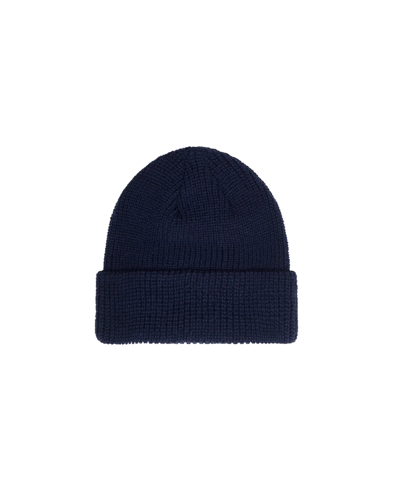 CIRCLE PATCH CUFF BEANIE NAVY