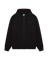 CIRCLE HOODED ZIPPER BLACK swatch