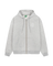 CIRCLE HOODED ZIPPER HEATHER GREY swatch