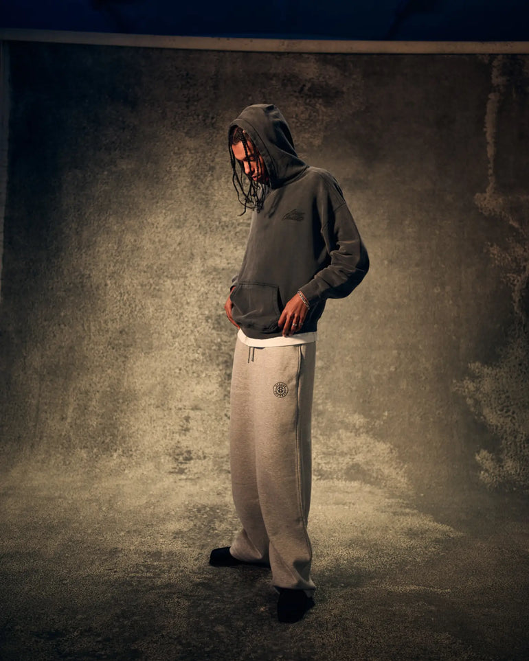 CLASSIC EMB. HOODED WASHED SAND