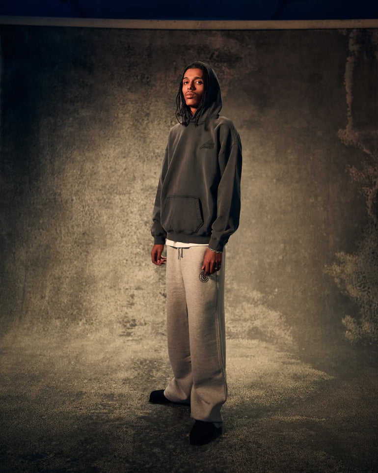 CLASSIC EMB. HOODED WASHED SAND