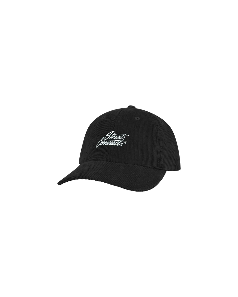ICON CORD 6 PANNEL STRAPBACK BLACK