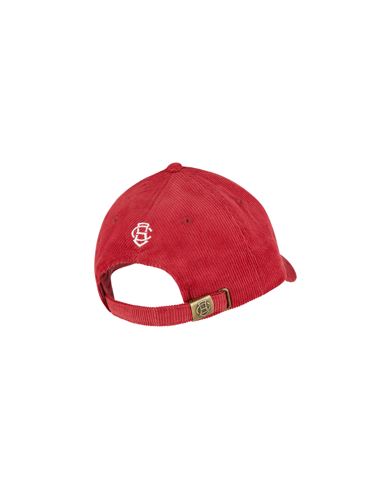 ICON CORD 6 PANNEL STRAPBACK RED