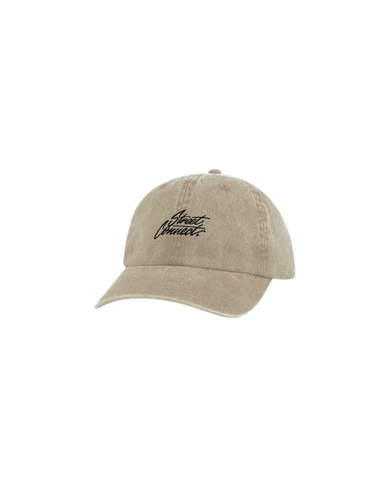 ICON WASHED 6 PANEL STRAPBACK BEIGE