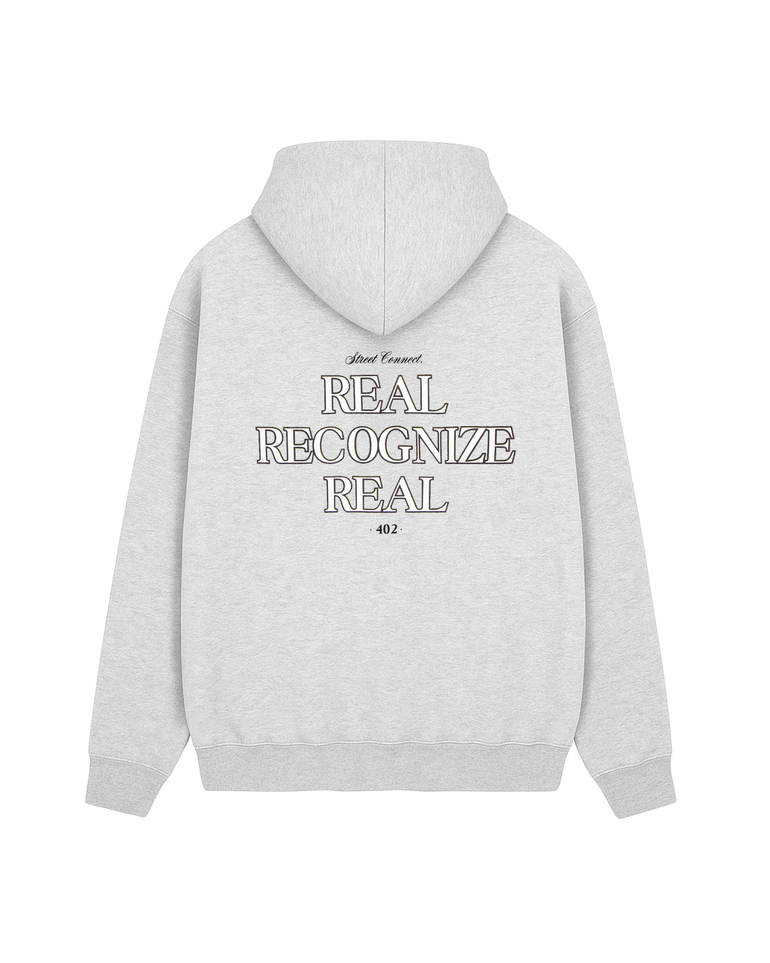 RRR HOODED HEATHER GREY