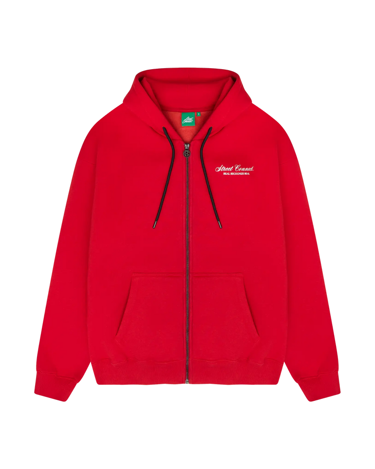 RRR HOODED ZIPPER RED