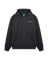 RRR HOODED ZIPPER WASHED BLACK swatch