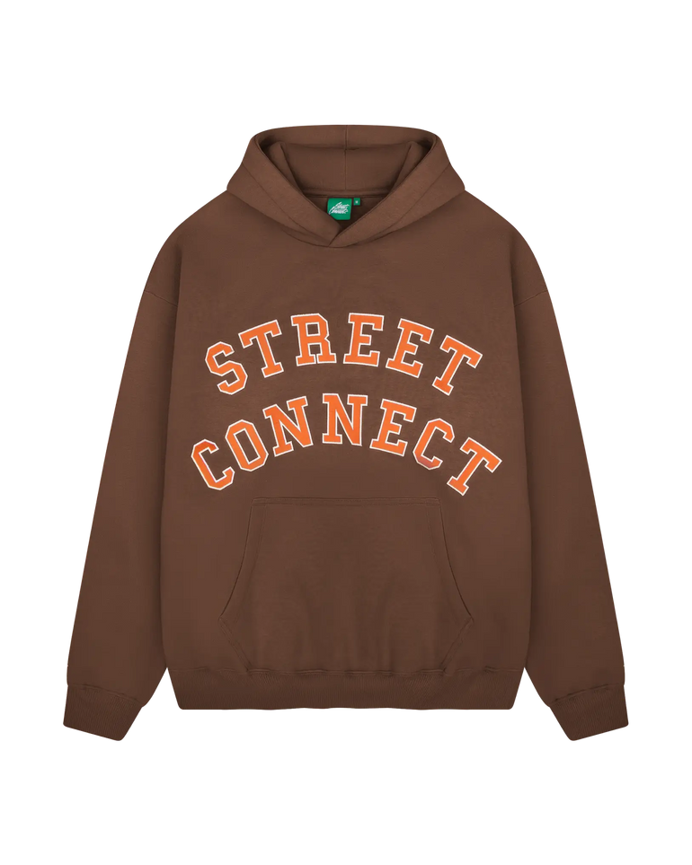 VARSITY HOODED BROWN