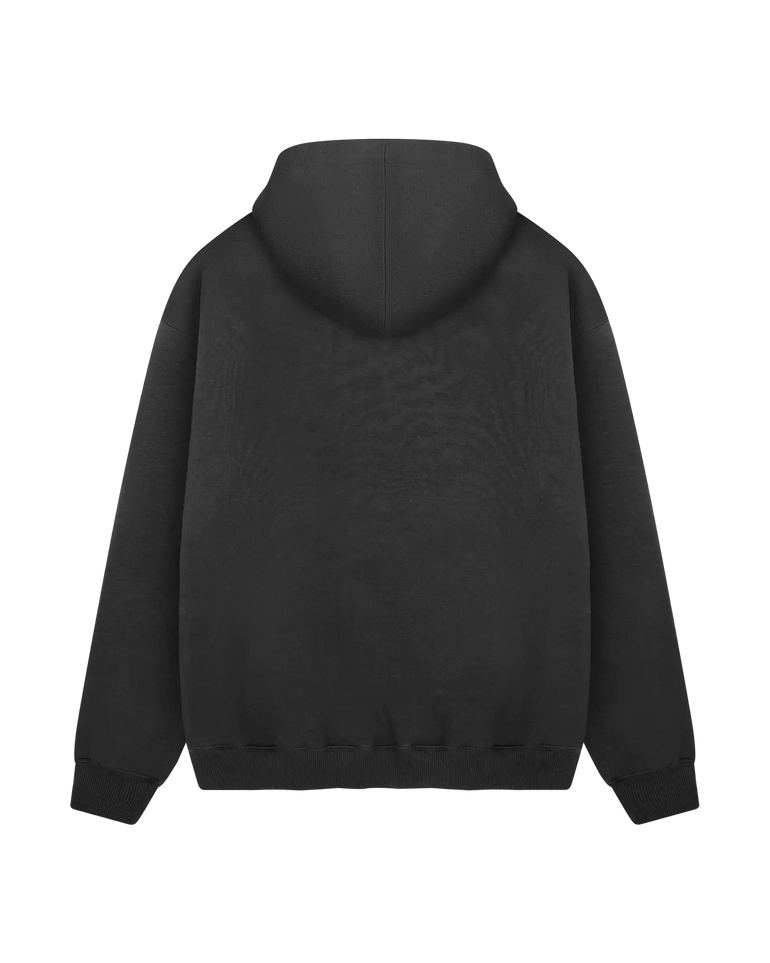 VARSITY HOODED WASHED BLACK