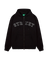 VARSITY HOODED ZIPPER BLACK swatch