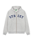 VARSITY HOODED ZIPPER HEATHER GREY swatch